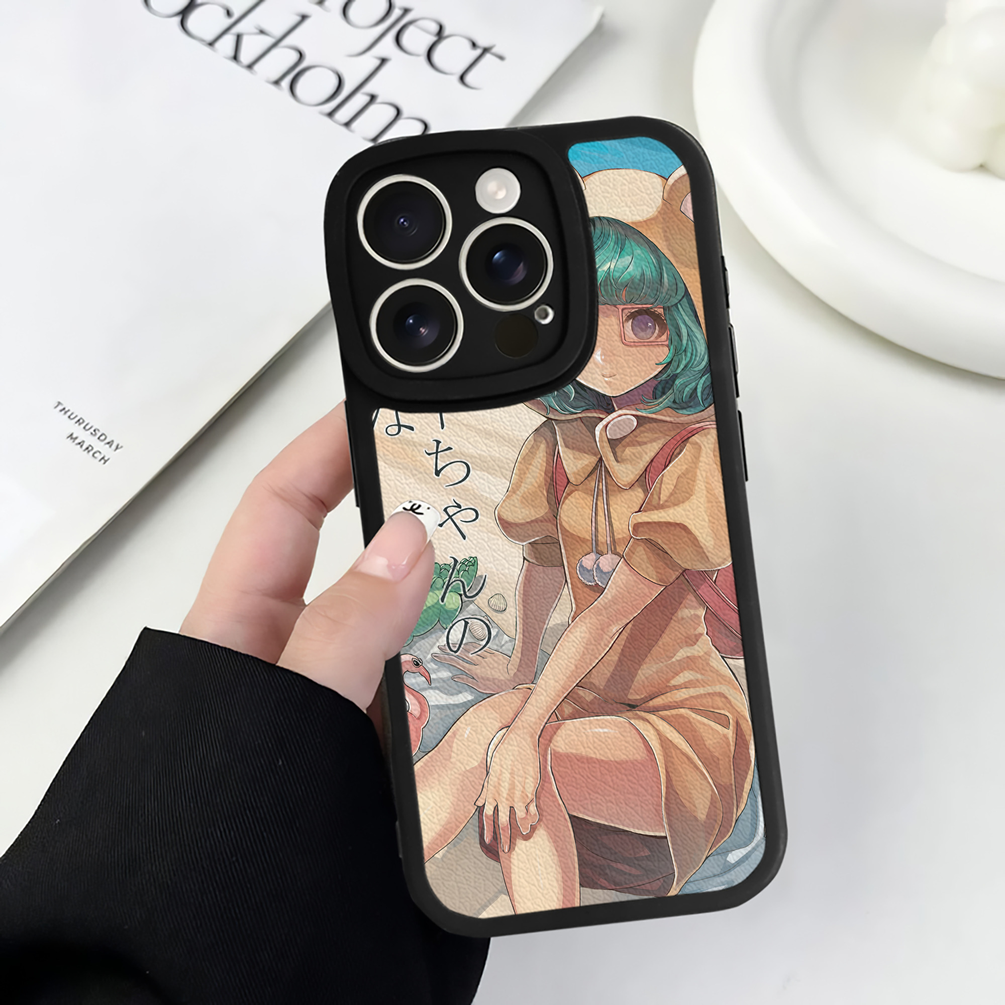 （画像用） ワンピース ONE PIECE 【iPhone 16シリーズ対応】シリコンスマホケース（レザー調） 材質：シリコン